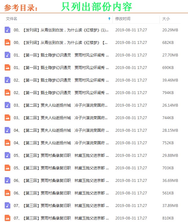 《馬瑞芳品讀紅樓夢》音頻和解說全集百度網(wǎng)盤分享下載