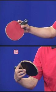 學(xué)習(xí)直拍橫打平擋球