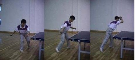 小臂旋內-乒乓球拉弧圈球的技術要領之一