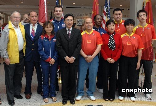 中美重溫“乒乓外交”情景 當年選手12日再競技(圖)