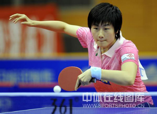 圖文-乒超聯賽第15輪北京力克山東 丁寧撐起全隊