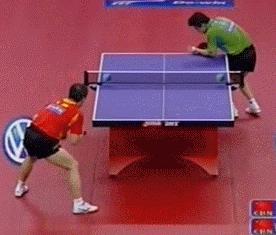 馬琳：正手快擺-直拍橫打-側(cè)身沖直線