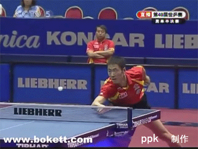 小柳的反手彈擊