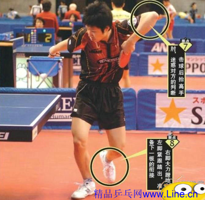 水谷隼的配套側(cè)旋發(fā)球