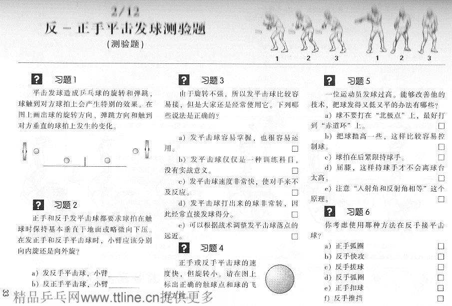 正手平擊發(fā)球圖解與練習方法