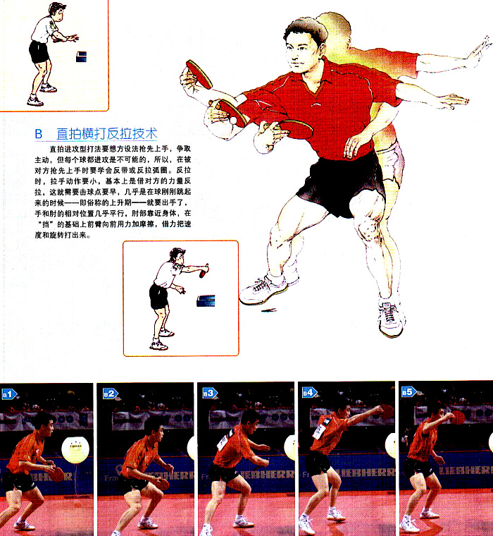 直拍橫打反拉技術(shù)圖解