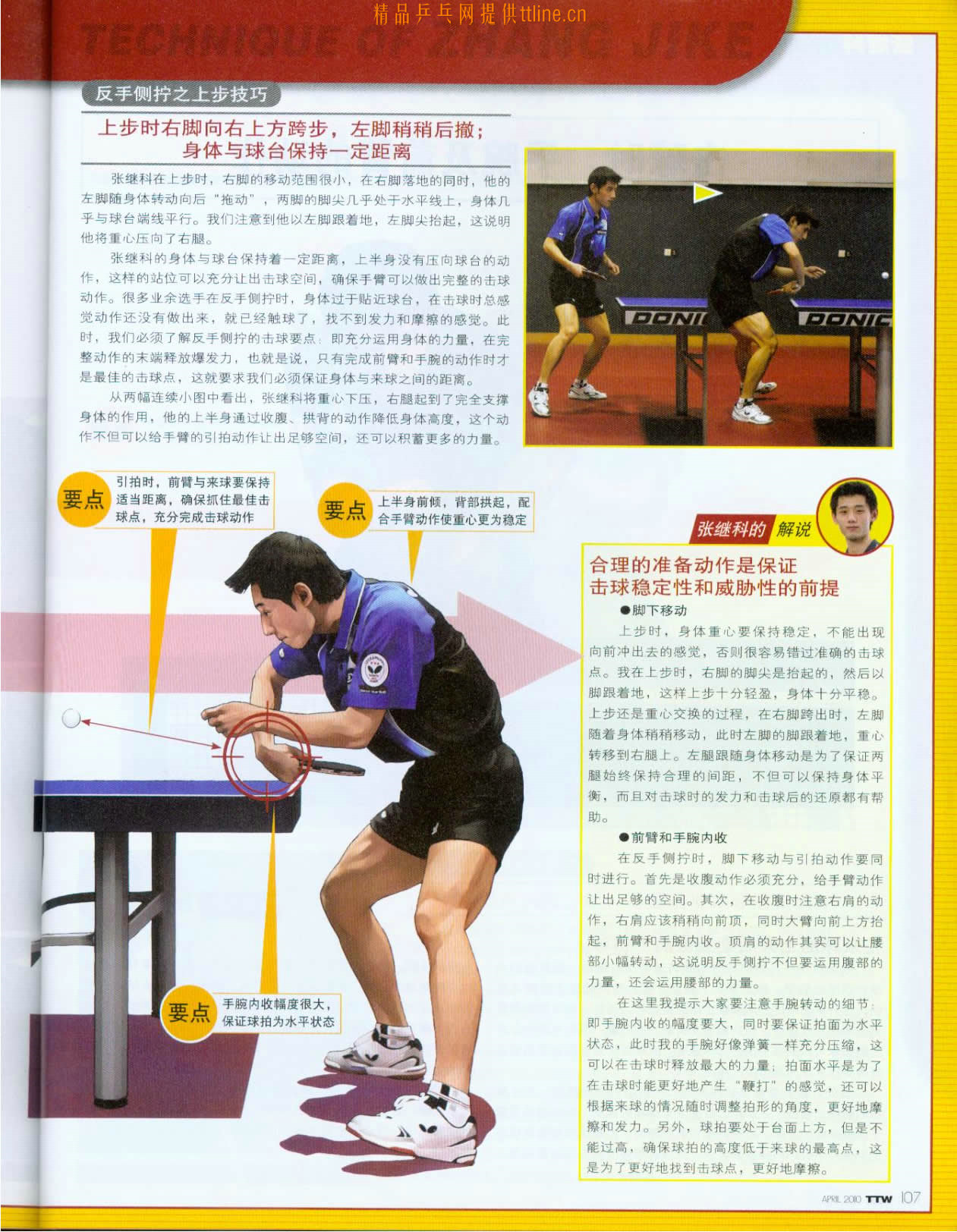 張繼科---反手側(cè)擰之上步技巧