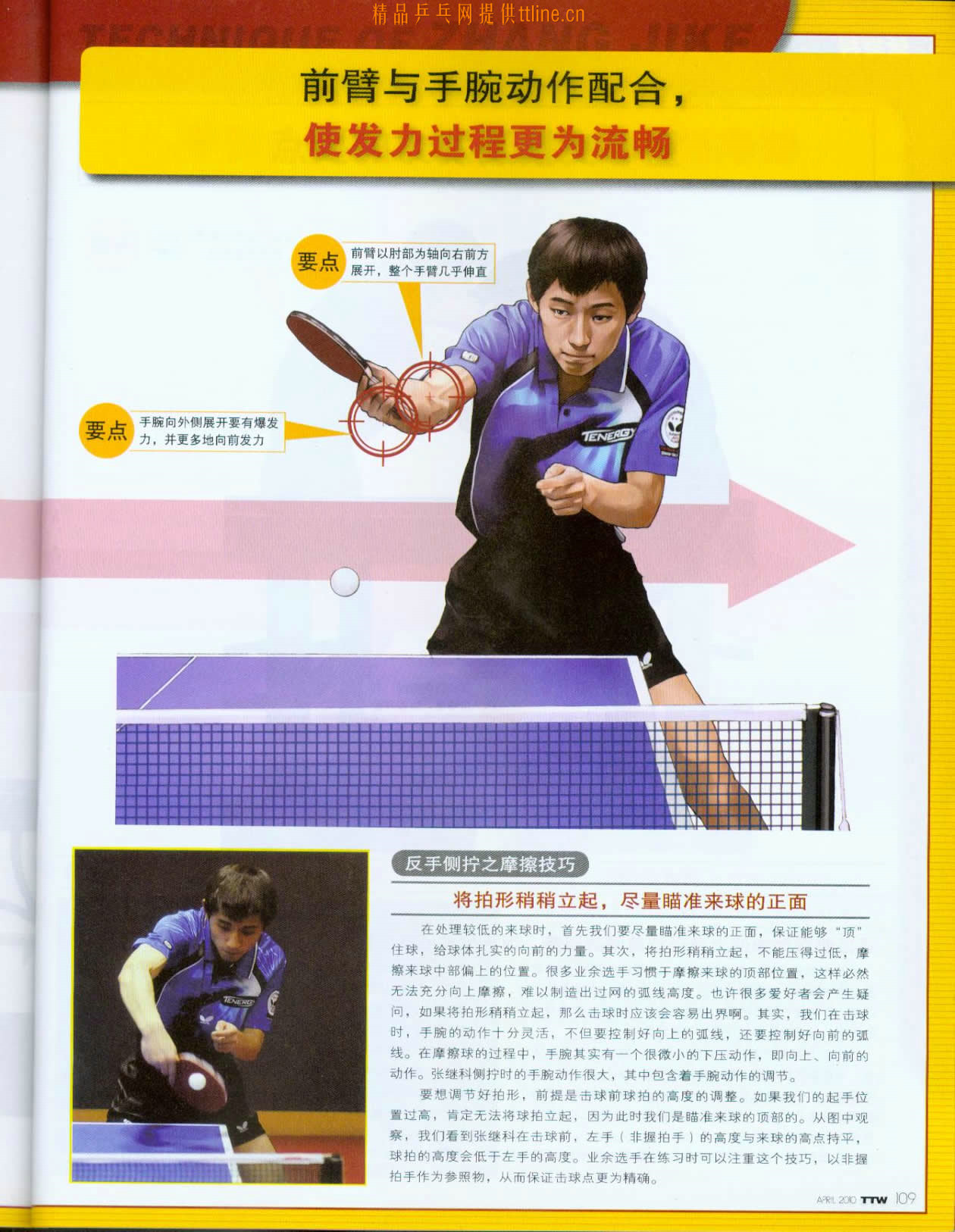 張繼科---擊球時(shí)手腕及前臂動(dòng)作