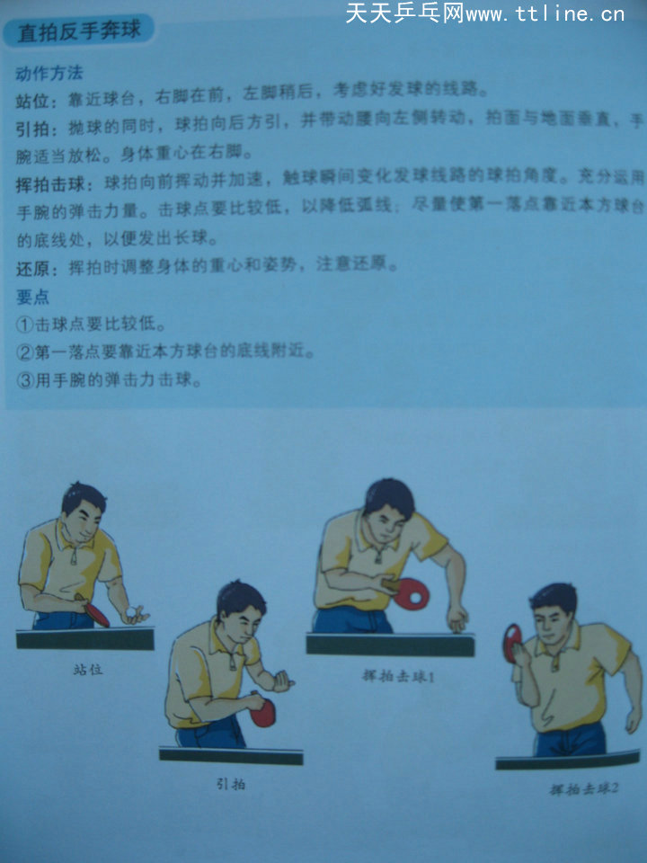 跟教練學(xué)乒乓-發(fā)球技術(shù)-直拍反手奔球