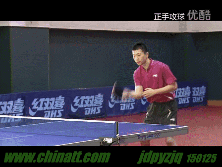 馬龍正手攻球慢動作示范