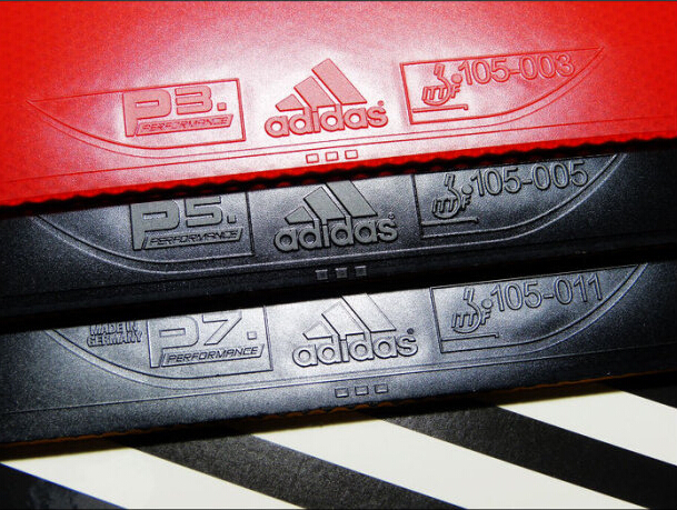 阿迪達(dá)斯P3/P5/P7乒乓球膠皮試打體會