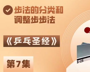 《乒乓圣經(jīng)》第07集：步法的分類和調(diào)整步步法 