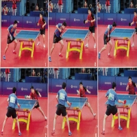 梁靖崑發(fā)下旋平轉(zhuǎn)球+臺內(nèi)墊短控制+原地發(fā)力頂沖乒乓球技術(shù)解析