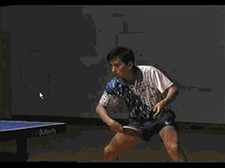 孔令輝反手弧圈