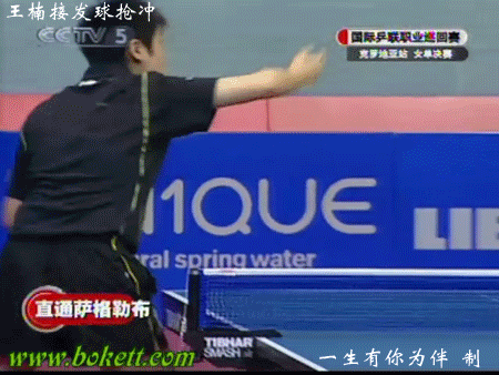 王楠接發(fā)球搶沖