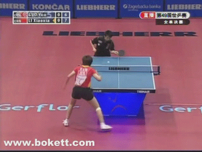 李曉霞的反手連續(xù)攻技術