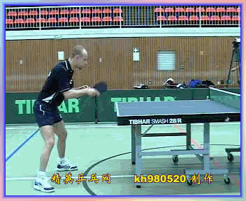 橫板之正手快帶慢動作