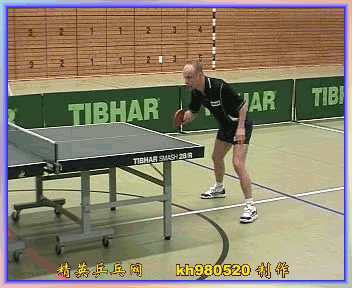 橫板之正手挑打慢動作