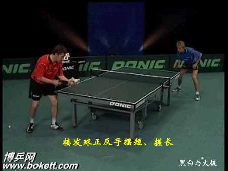 瓦爾德內(nèi)爾正手拉球正手?jǐn)[短，搓長