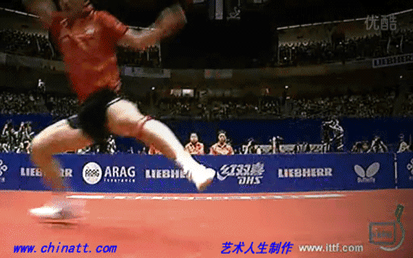 張繼科的移動步伐慢動作