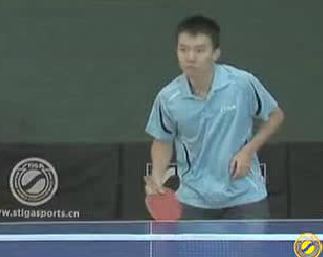 國(guó)手課堂第5集吳家驥直拍正手接下旋球?擺短